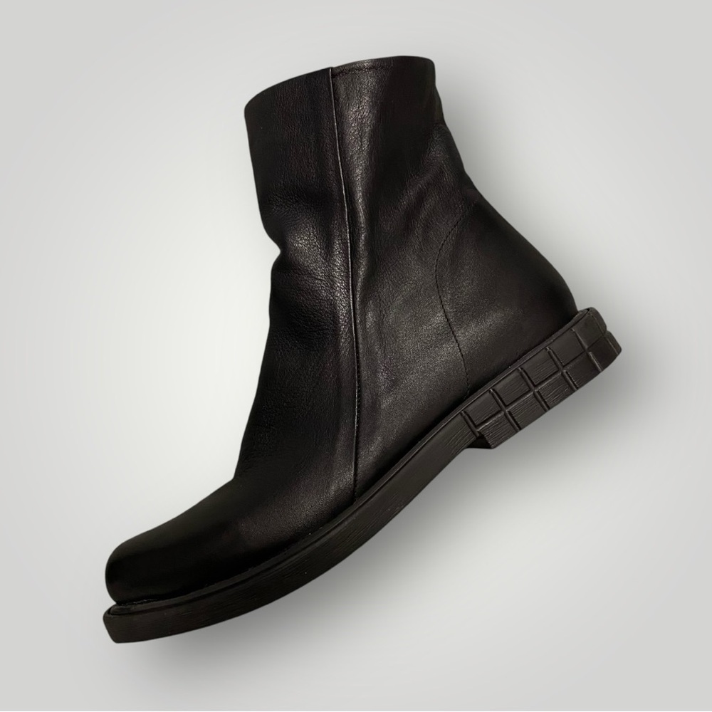 Bueno Olive Black leather Bootie Sz 39 - Picture 7 of 14